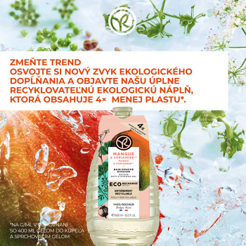 YVES ROCHER Sprchový gél Mango &amp; koriander 600 ml