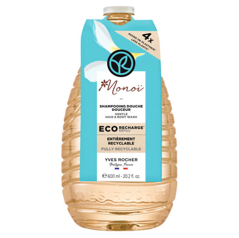 YVES ROCHER Sprchový gél na telo a vlasy Monoi 600 ml