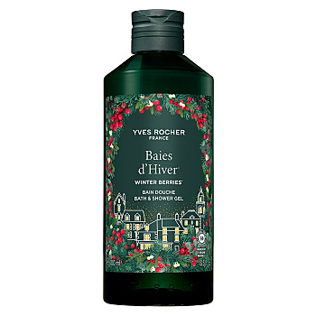 YVES ROCHER Sprchový gél Zimné plody 400 ml (Prírodné prípravky na sprchovanie a umývanie) - Hydratačný, Čistiace, Prírodné, Zvláčňujúci, Dermokozmetika
