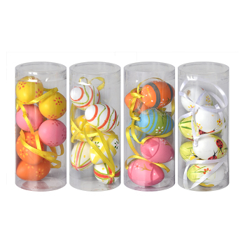 Z-TRADE Kraslica 40 mm ručne maľovaná tubus 6 kusov (Sezónna dekorácia)