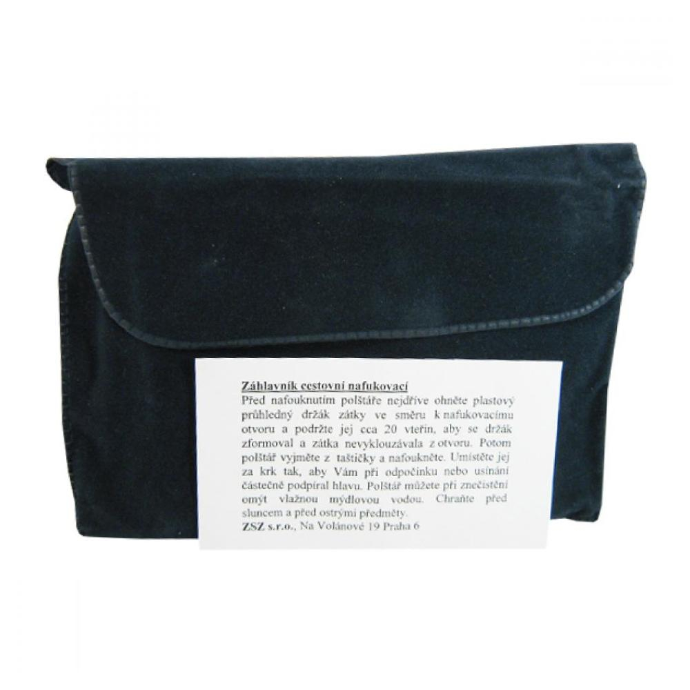 E-shop ZSZ Záhlavník cestovná nafukovacie semiš 35x25x9 cm.