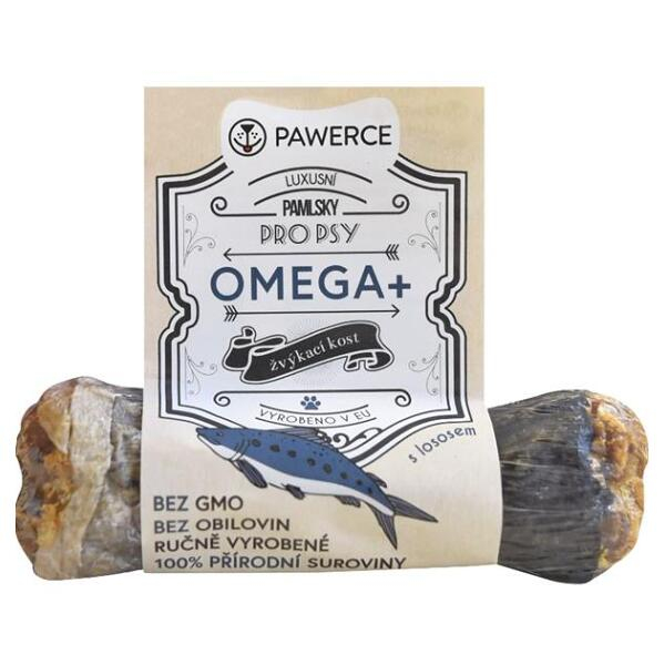E-shop PAWERCE Omega+ žuvacia kosť pre psov plnená 1 ks, Veľkosť: M