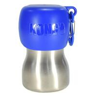 KONG Stainless Steel H2O Cestovná fľaša pre psov modrá 280 ml