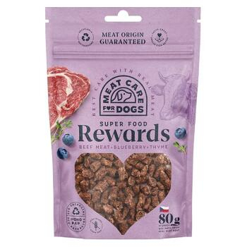 MEAT CARE Rewads Maškrty pre psov hovädzie s čučoriedkou & tymiánom 80 g (Funkčné maškrty pre psov)
