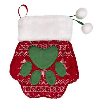 KONG Holiday Stocking Paw Vianočná hračka pre mačky a psy L (Hračky pre mačky)