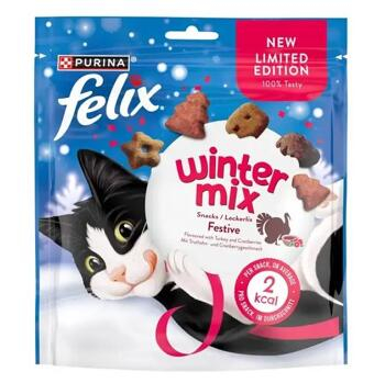 PURINA Felix snack cat Winter Mix morka a brusnice 200 g (Maškrty pre mačky)