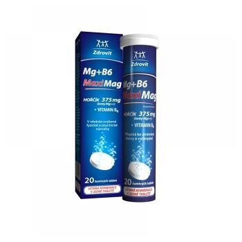 ZDROVIT MaxiMag horčík 375 mg + vitamín B6 20 šumivých tabliet