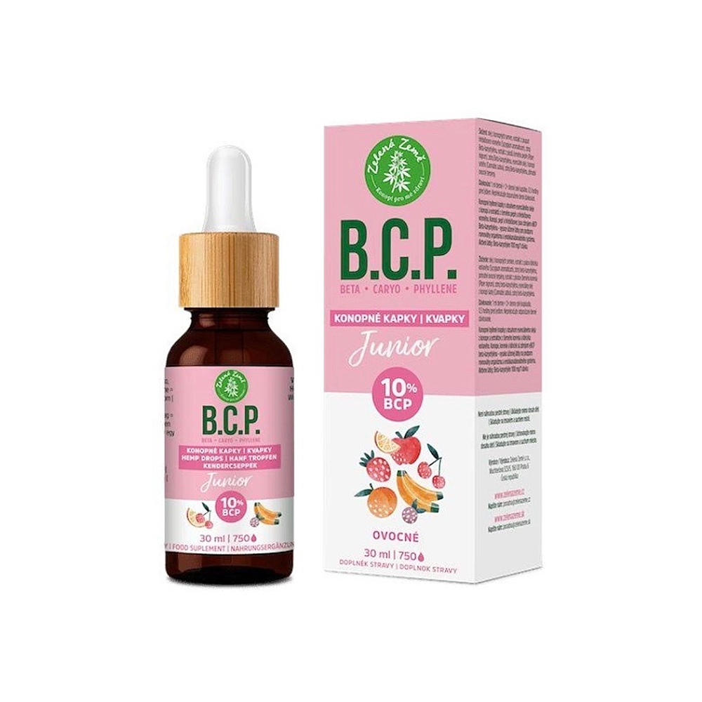 ZELENÁ ZEMĚ C.B.D. Konopné kvapky s BCP Junior 30 ml