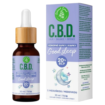 ZELENÁ ZEMĚ C.B.D. Konopné kapky s BCP Good sleep 30 ml (Bylinné výživové doplnky) - Viaczložkové, Prírodné