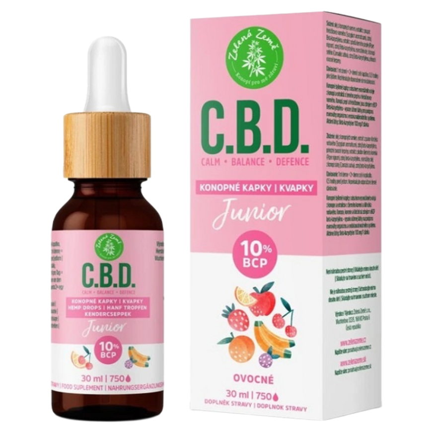 ZELENÁ ZEMĚ C.B.D. Konopné kvapky s BCP Junior 30 ml kúpite na Mojalekaren.sk