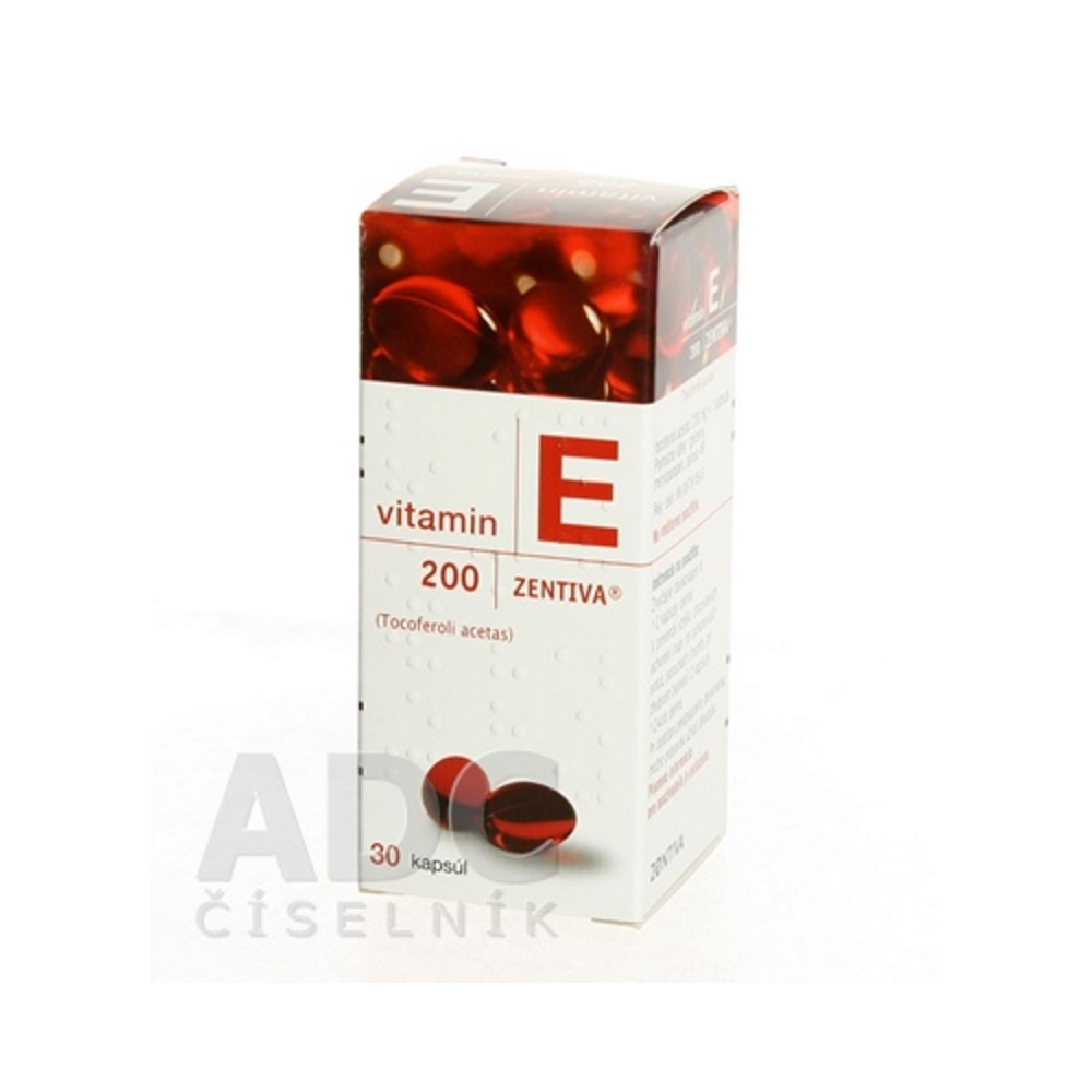 Obrázok ZENTIVA Vitamín E 200 mg 30 kapsúl