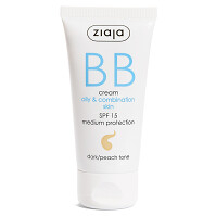 ZIAJA BB krém pre mastnú a zmiešanú pleť SPF 15 Dark/Peach Tone 50 ml