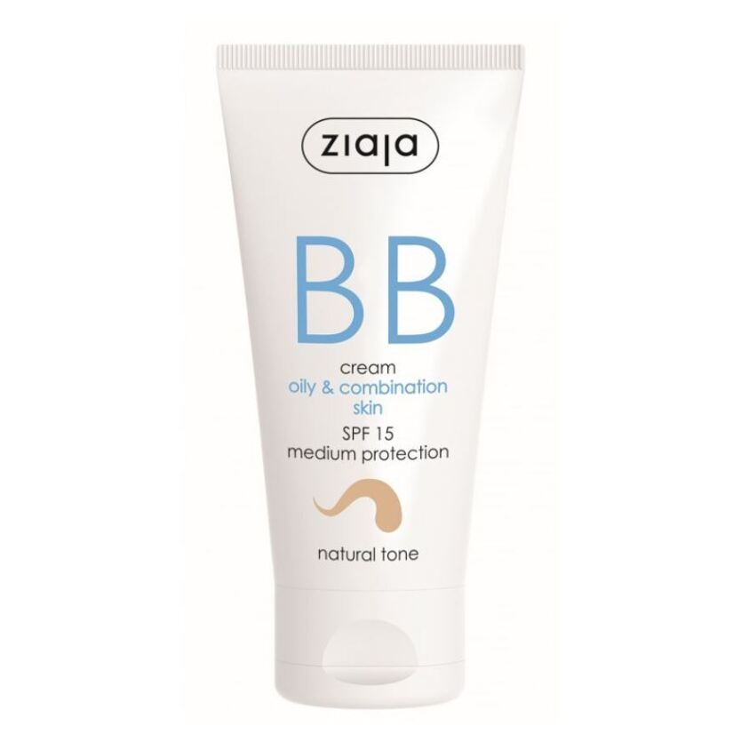ZIAJA BB krém pre mastnú, zmiešanú pleť tón prirodzený SPF15 50 ml