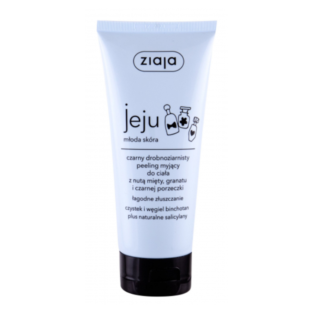 ZIAJA Jeju čierny telový mikro peeling 200 ml
