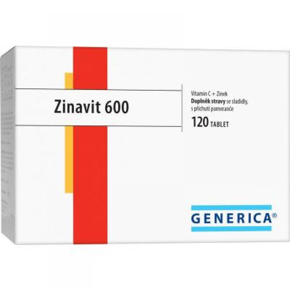 GENERICA Zinavit 600 pomaranč 120 žuvacie tablety kúpite na Mojalekaren.sk