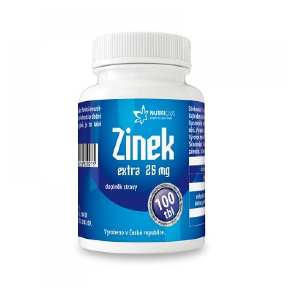 E-shop NUTRICIUS Zinok Extra 25 mg 100 tabliet