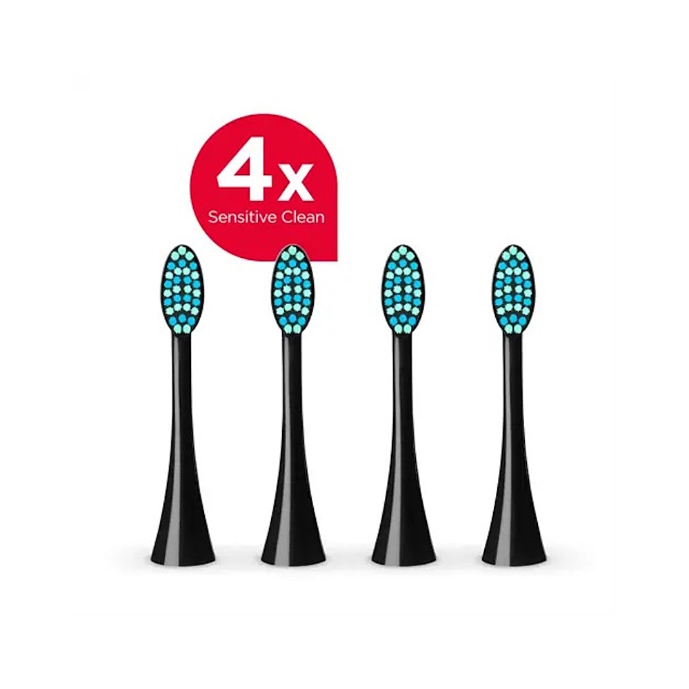 CONCEPT ZK0073 Náhradná hlavica k zubným kefkám čierne 4 kusy