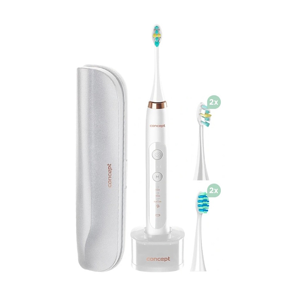 CONCEPT ZK7010 Sonická zubná kefka perfect smile s púzdrom biely