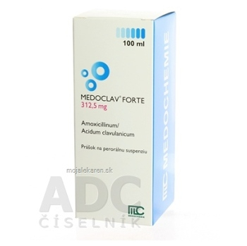 MEDOCLAV FORTE 312,5 mg plv sus 1x100 ml (Lieky na predpis)