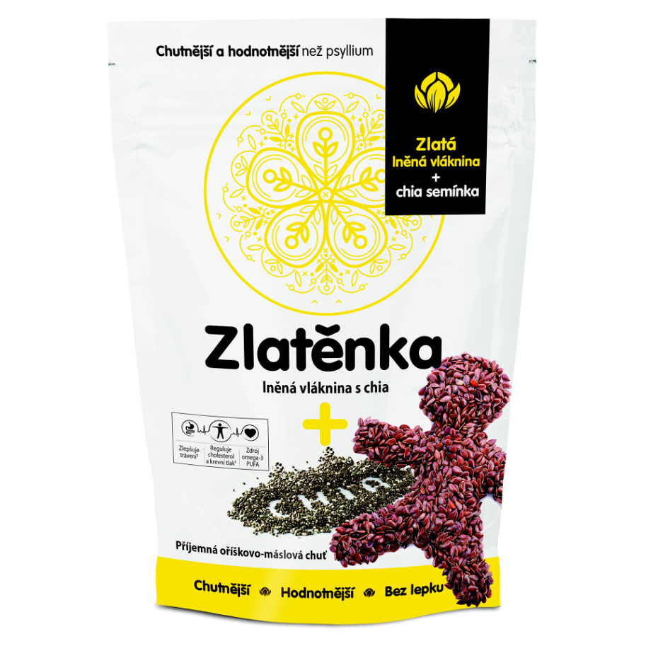 ZLATĚNKA ľanová vláknina a chia 300 g kúpite na Mojalekaren.sk