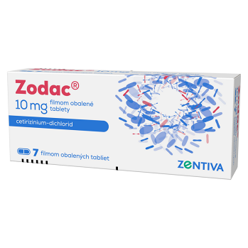 ZODAC 10 mg 7 tabliet (Voľne predajné lieky na očnú alergiu)